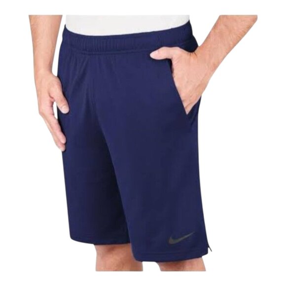 Nike Dri-FIT Mesh Athletic Shorts in Blue Workout Activewear Casual Men's L - Picture 1 of 6